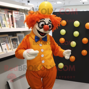 Orange Clown mascotte...