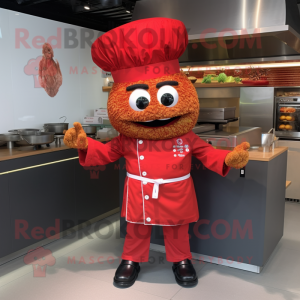 Red Fried Rice maskot drakt...