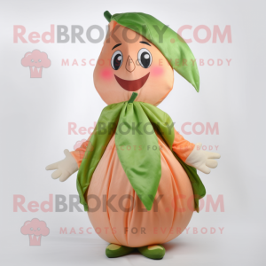 Peach Spinat maskot kostume...