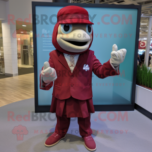 Maroon Cod maskot drakt...