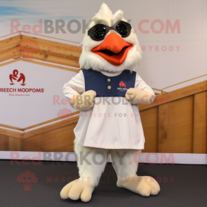 Cream Roosters maskot...