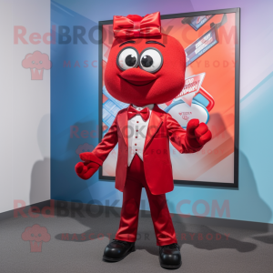 Rød Attorney maskot kostume...