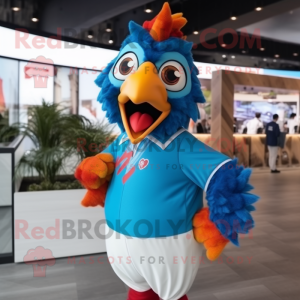 Cyan Roosters maskot...