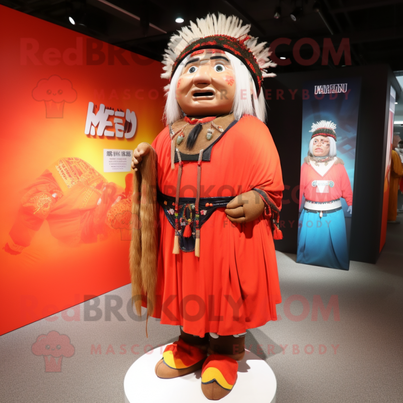 nan Chief mascot costume character dressed with a Ball Gown and Shoe laces