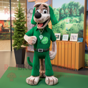 Forest Green Dog mascotte...