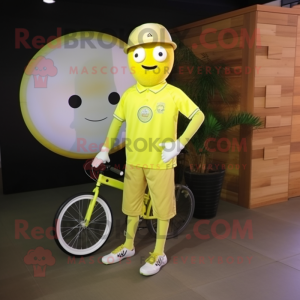 Citrongul Unicyclist maskot...