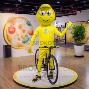 Citrongul Unicyclist maskot...