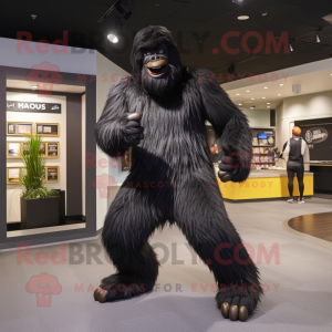 Sort Sasquatch maskot...