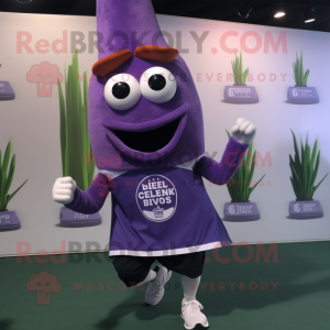 Purple Selderij mascotte...