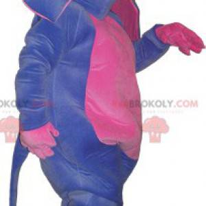 Paars en roze ezel mascotte. Mule kostuum - Redbrokoly.com
