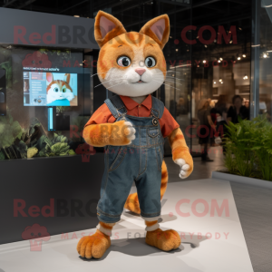Rust Cat mascotte kostuum...