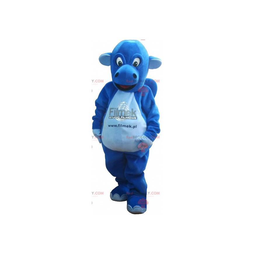 Blauwe dinosaurus mascotte. Dinosaurus kostuum - Redbrokoly.com