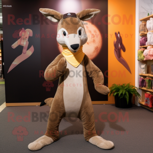 Brown Kangaroo mascotte...
