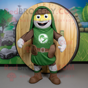 Olive Celtic Shield maskot...