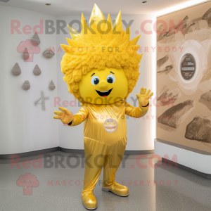 Guld vedhæng maskot kostume...