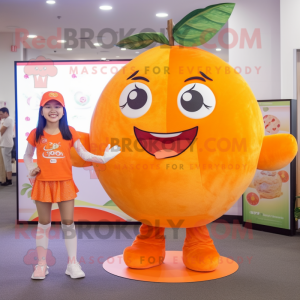 Orange grapefrukt maskot...