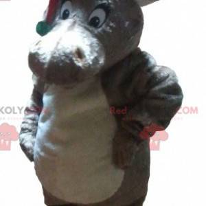 Mascotte della renna di Natale con un berretto - Redbrokoly.com