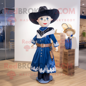 Navy Cowboy maskot kostume...