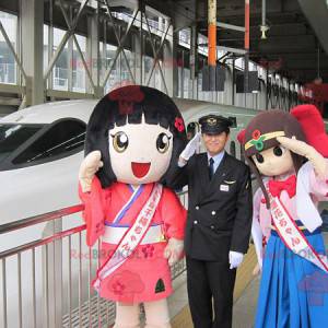 2 mascots of Japanese manga girls - Redbrokoly.com