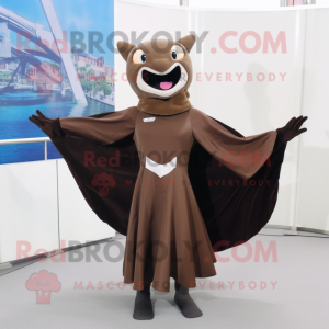 Brown Manta Ray mascotte...