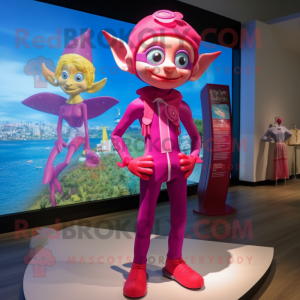 Magenta Elf mascotte...