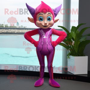 Magenta Elf mascotte...