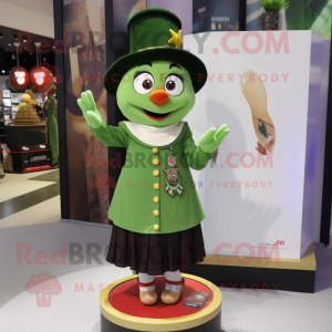 Olive Magician maskot drakt...