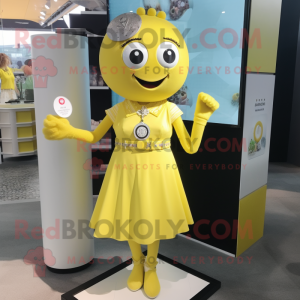 Citrongul armbånd maskot...