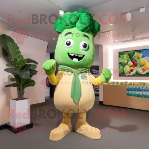 Tan Broccoli mascotte...