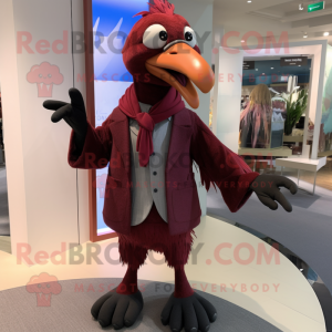 Maroon Dodo Bird mascotte...