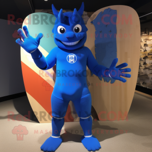 Blue Devil mascotte kostuum...