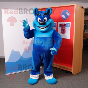 Blue Devil mascotte kostuum...