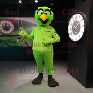 Limettengrüner Crow...
