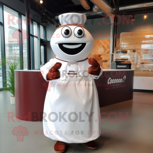 Rust Steak mascot costume character dressed with a Wedding Dress and Bracelets