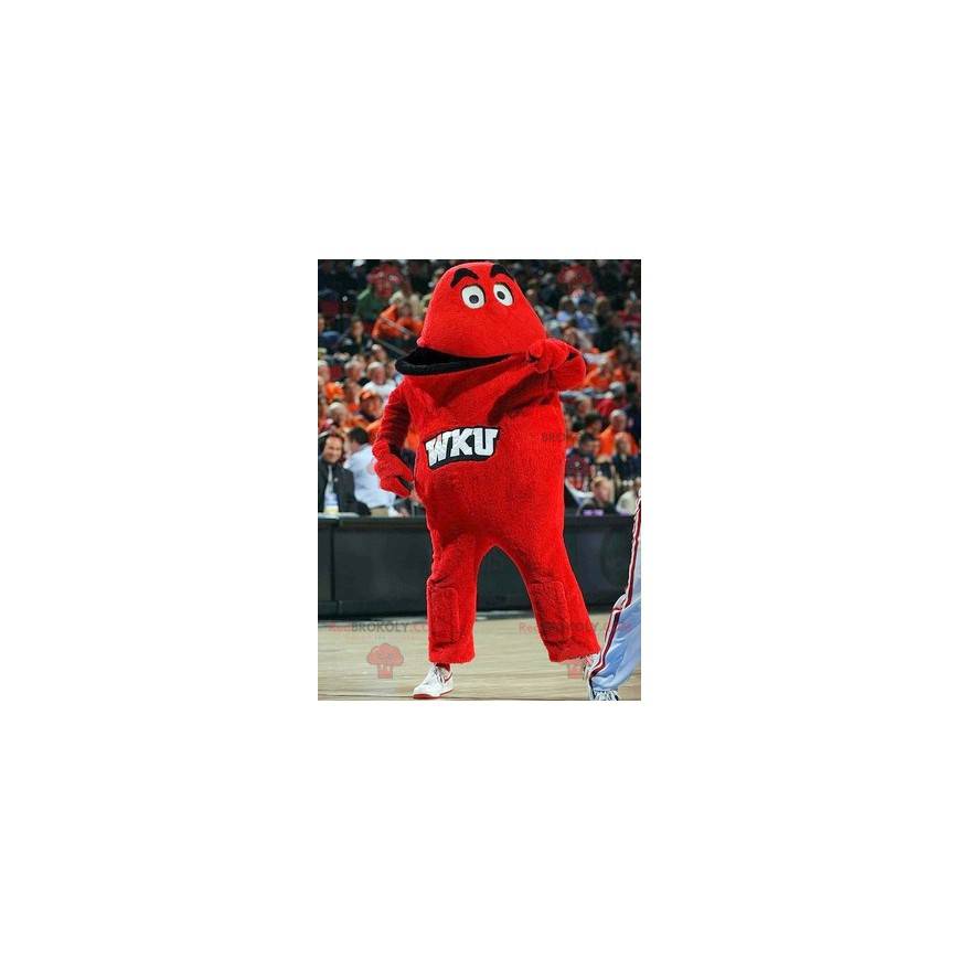 Mascota del monstruo rojo gigante - Redbrokoly.com