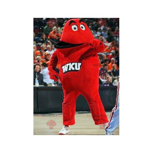 Mascotte mostro rosso gigante - Redbrokoly.com