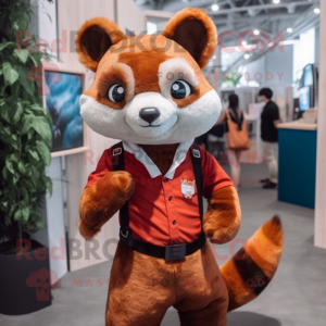 Rust Red Panda mascotte...