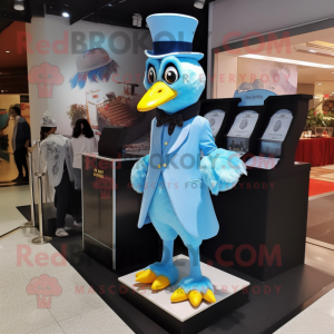 Sky Blue Chicken mascotte...