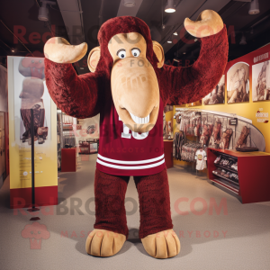 Maroon Mammoth mascotte...