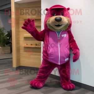 Magenta Beaver maskot...