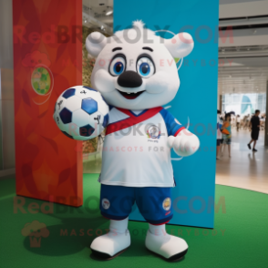 nan Soccer Ball mascot costume character dressed with a Polo Shirt and Bracelet watches