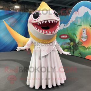 Cream Shark maskot kostume...