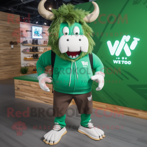 Green Yak mascotte kostuum...