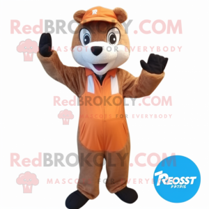 Rust Ferret maskot kostume...