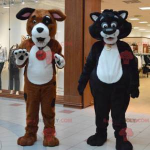 2 mascottes een gigantische kat en hond - Redbrokoly.com