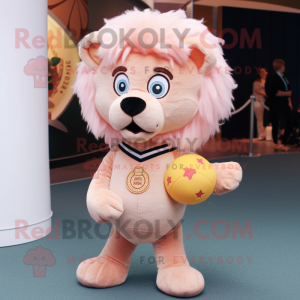 Peach Lion mascotte kostuum...