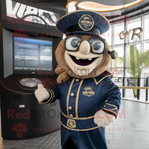 Navy Gyro maskot drakt...