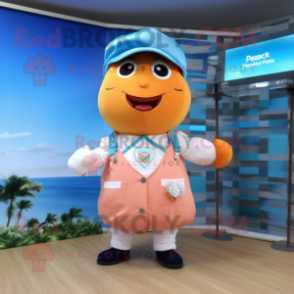 Peach Doctor mascot costume character dressed with a Swimwear and Belts