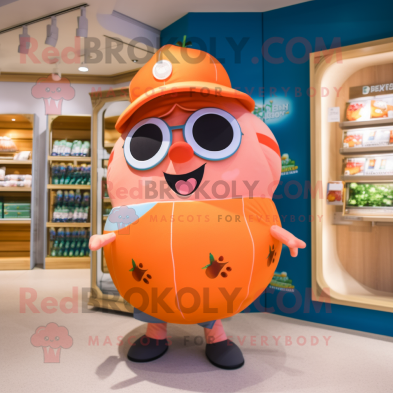 Peach Doctor mascot costume character dressed with a Swimwear and Belts