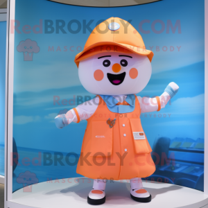 Peach Doctor mascot costume character dressed with a Swimwear and Belts